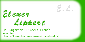elemer lippert business card