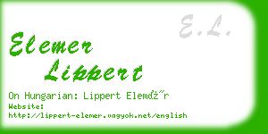 elemer lippert business card